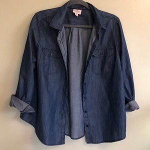 Jean button down